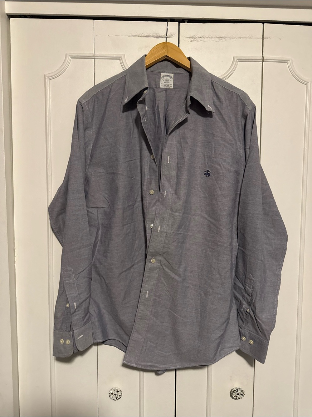 Brooks Brothers Men's Button-Down Shirt in Light Gray